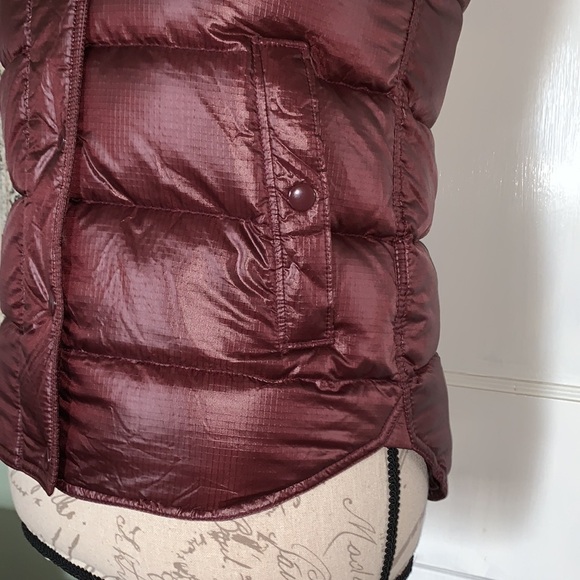 J. CREW Shiny Puffer Vest - Dark Cranberry - Picture 8 of 16